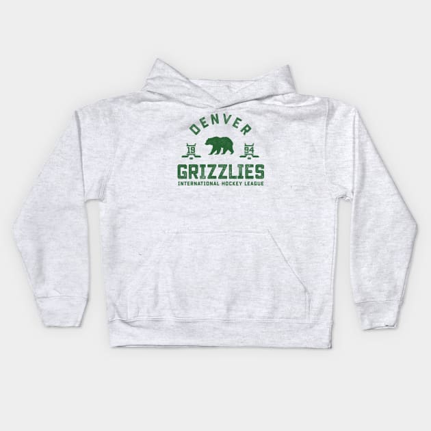 Denver Grizzlies Kids Hoodie by MindsparkCreative